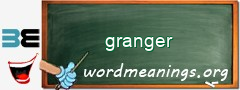 WordMeaning blackboard for granger